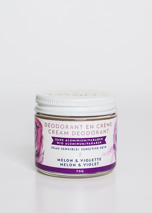 Déodorant en crème (peau sensible) - Melon & violette
